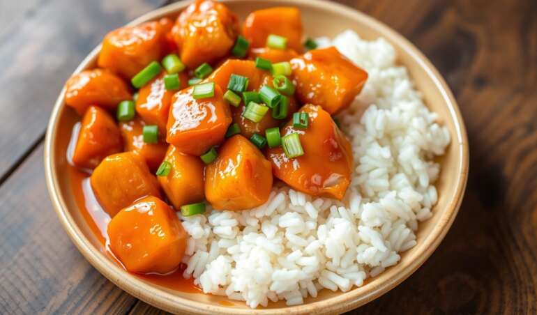 4-Ingredient Orange Chicken