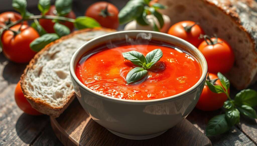 Fresh tomato soup